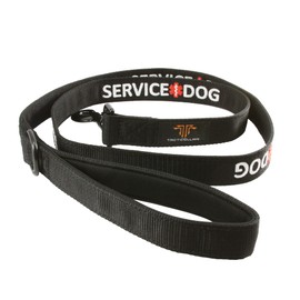 Tacticollar - Service Dog Leash, Strong Nylon Leash, Soft Neoprene Padded Handle, Embroidery (4ft Length x 1in Width)