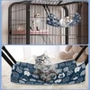 DELUXEFOX Cat Hammock, Hanging Bed, Cage, Adjustable Straps, Load Capacity