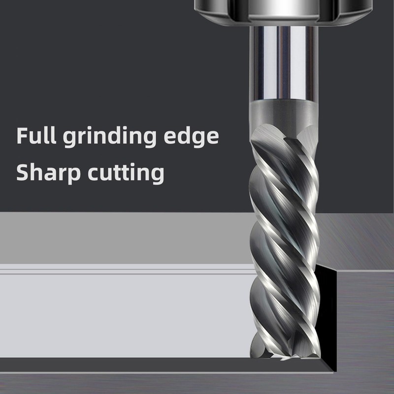 3pcs 4mm 6mm 8mm Carbide Square End Mill 4 Flutes