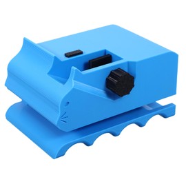 Cardboard Cutter for Cat Scratcher With 12PCS Spare Blades,3D Printed Cardboard Box Cutter with Adjustable Cutting Width,SafeType of Plastic Handheld Cutting Tool for Cat Lovers(Blue)