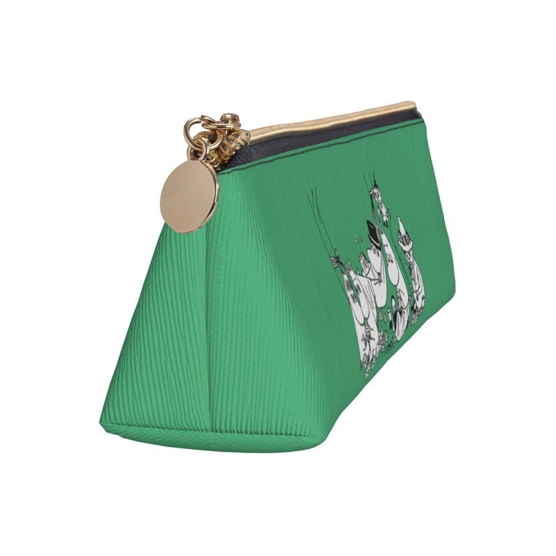 Moomin Pen Case, Large Capacity, Pencil Case, Multi-functional, Stylish, Leather,