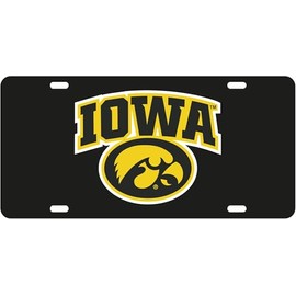 Decorvo College License Plate Acrylic Tag - Car Truck Accessory (Iowa)