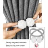 SUOXU Magnetic Curtain Tiebacks, 2pcs Curtain Tie Backs Curtain Clips