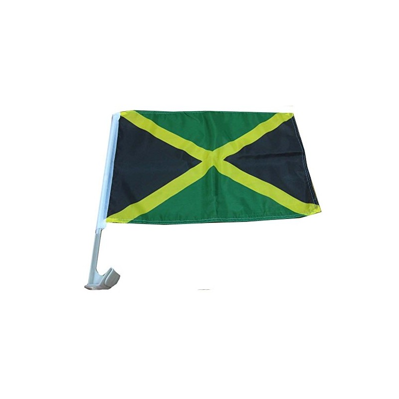 MWS (2 Pack) Jamaica Country Car Window Vehicle 12x18 12"x18"