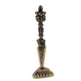 zalati Dorje Vajra Phurba with Base Tibetan Buddhism Alloy Nepal Craft for Home Decoration
