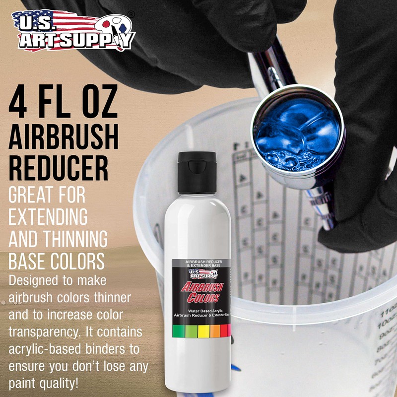 U.S. Art Supply 4-Ounce Airbrush Thinner Reducer and Extender Base