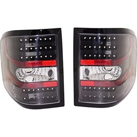 For Ford F-150 2004-2008 Tail Light LED Black Flareside Type Driver and Passenger Side | FO2811192