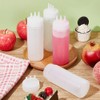 OLYCRAFT 4Pcs 3 Hole Squeeze Condiment Bottles 10oz/300ml Plastic Squeeze