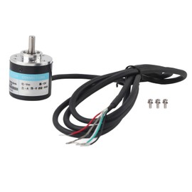 Encoder 5‑24V DC AB 2 Phase Incremental Rotary Solid Shaft Encoder for Office Automation Engineering1000B