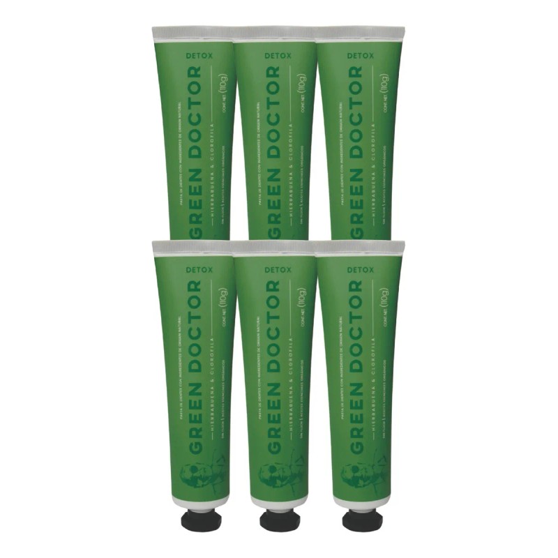 Pasta De Dientes Con Clorofila - Organic Detox 6pack