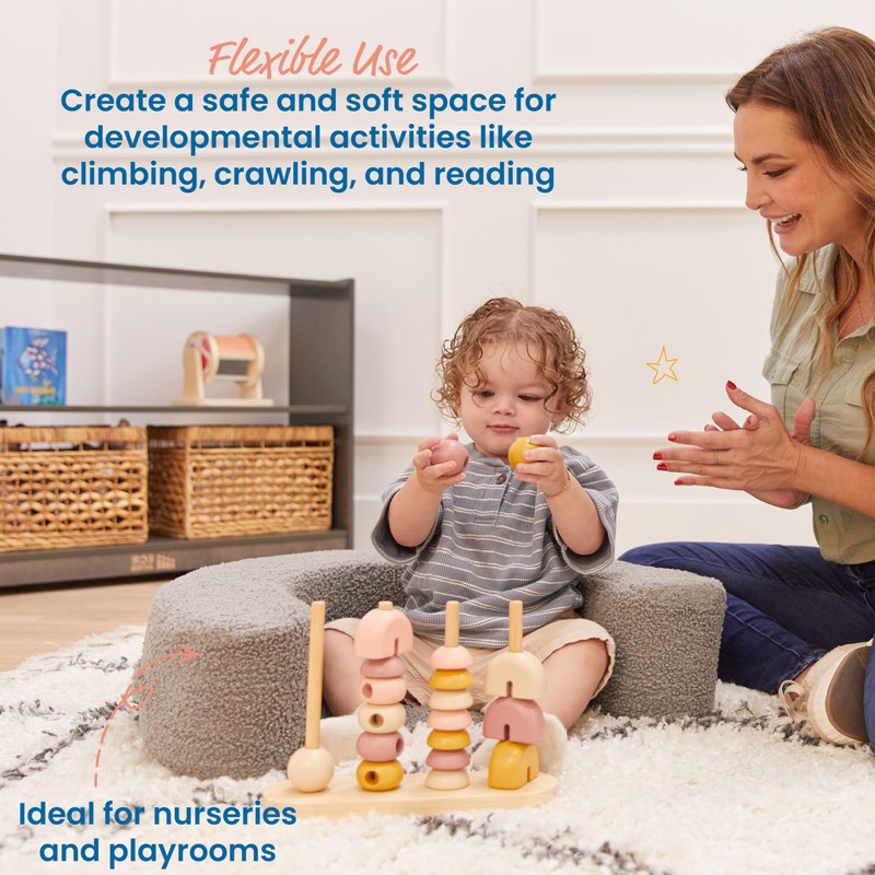 ECR4Kids SoftZone Sit-Up Support Ring Baby Essentials, Grey