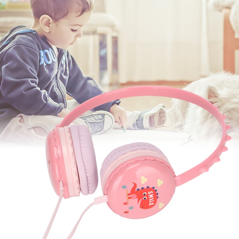 Kids Wired Headphone 3.5mm Jack Stereo Adjustable Headband Cute Child