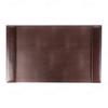 DACASSO Bonded Leather Desk Pad with Side Rails - Luxury
