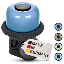 Fahrradklingel Kinder Jungen, Fahrradklingel Mädchen - Drehklingel Pastell Blau - Klingel Fahrrad Kinder, Klingel Kinderfahrrad, Laufrad - klingelt laut, einfache Montage