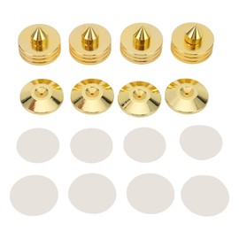 4Set Speakers Spikes Shock Absorbing Prevent Slip Zinc Alloy Speaker Spikes Floor Protectors for Amplifier Speaker