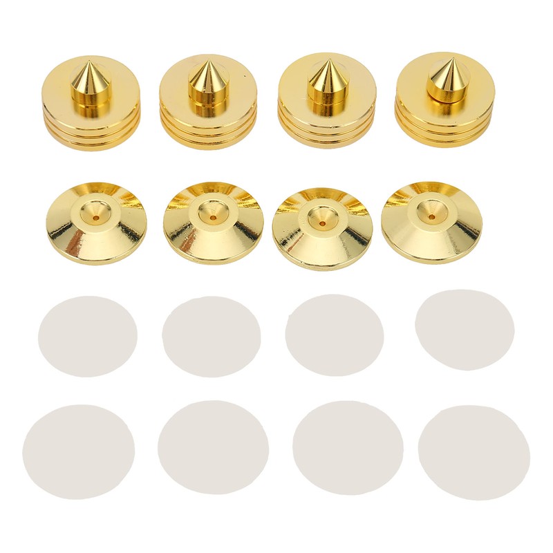 4Set Speakers Spikes Shock Absorbing Prevent Slip Zinc Alloy Speaker