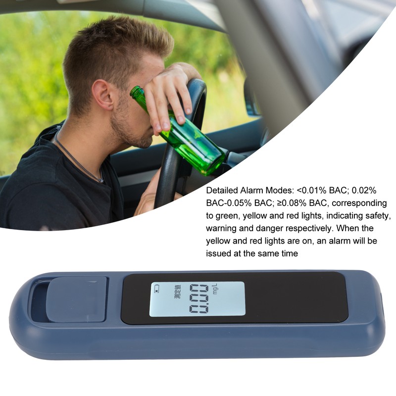 Alcohol Tester Compact Portable Contactless High Accuracy Digital LCD Screen