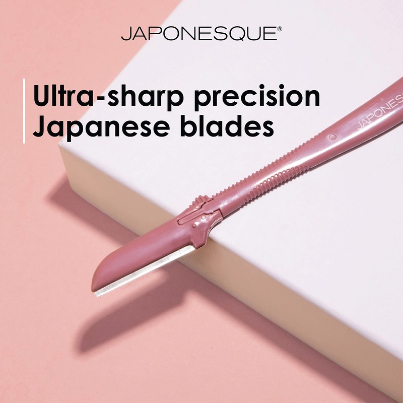 JAPONESQUE Dermaplaner Replacement Blades 4-Pack, Facial Razor Blade Heads Only