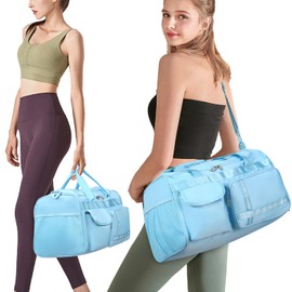 MAXTOP Travel Duffle Bag for Women Carry On Tote Weekender Overnight Bag Large Capacity Duffel Bag with Shoe Compartment,Gym Tote Bag with Dry and Wet Separation