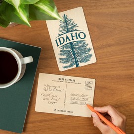 Idaho, Blue Spruce Tree, (4x6 Birch Wood Postcards, 2-Pack Stationary, Rustic Home Wall Decor)
