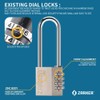 Zarker X50L - 4 Digit Heavy Duty Long Shackle Combination