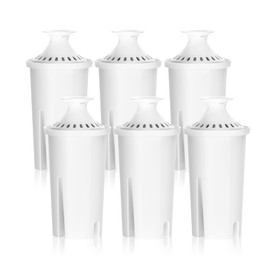 Overbest NSF Certified Pitcher Water Filter, Replacement for Brita® Pitchers and Dispensers, Brita® Classic 35557, OB03, Mavea® 107007, and More, Includes 6 Filters