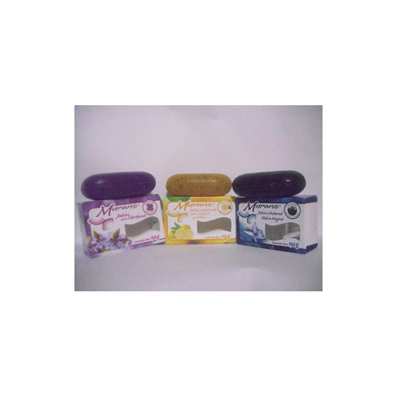 Jabon de Tocador Murano, 6 Jabones de 150g. Aromas Surtidos,