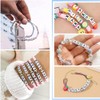 Ludthaw 100PCS Letter Beads Acrylic Square Alphabet Beads for Jewelry
