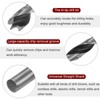 sourcing map 1set Brad Point Drill Bits 3/4/5/6/7/8/9/10/11/12mm Dia Straight