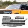 PDKLIN for Bronco Sport Windshield Sun Shade American Flag for