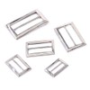 Swpeet 25 Pieces Assoreted Metal Tri-Glide Slides Buckles Kit, Tri-Glide