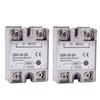 Diymore 2PCS Solid State Relay Module with Plastic Cover 40A
