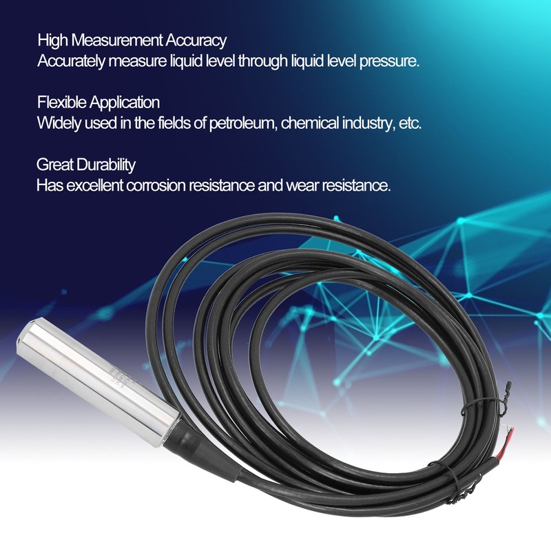 LEFOO Liquid Level Transmitter Throw In Accurate Water Sensor 4‑20mA