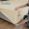 ACRALI HOME Double Fitted Sheet 40cm/16in Deep Fitted Sheets Double