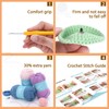 4 PCS Sushi Crochet Kit for Beginners, Starter Crochet Kit,