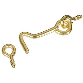 Hillman Hardware Essentials Hook and Eye Latch Brass 2-1/2 Inch" 851927