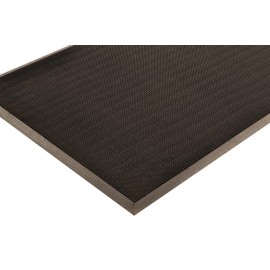 Notrax T28 Scrape® Moisture Trap Entry Scraper Mat, Outdoor Natural Rubber Doormat for Home or Business, Medium-Duty, Beveled Edges, 36" x 72", Black, T28S3672BL