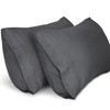Lirex Pillow Cases (2 Pack), 1800 Thread Count Embroidered Queen