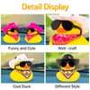 wonuu Car Dashboard Decor Cowboy Hat Rubber Duck, Car Ducks