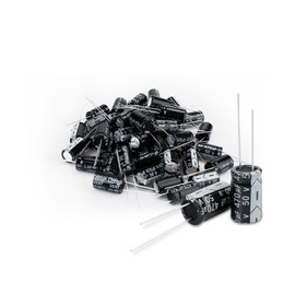 Innfeeltech 50 Pcs Electrolytic Capacitor 470uF 50V Aluminum Radial Electrolytic Capacitors