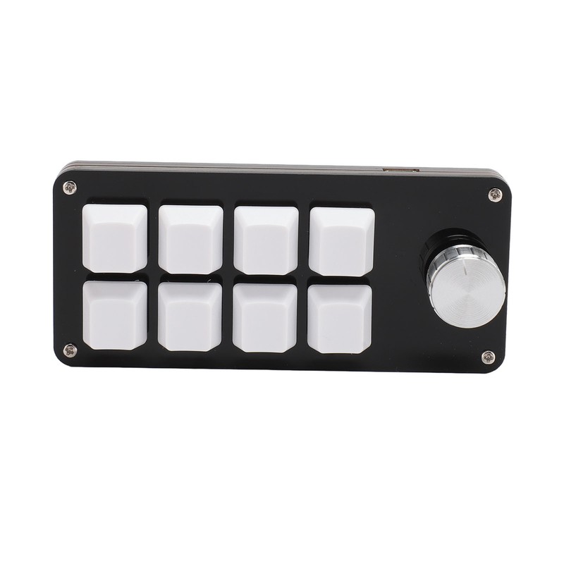 Mini 8 Key Keypad with Knob Hot Swappable Blue Switch