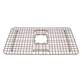 Sinkology SG004-27 Johnson Copper Kitchen Sink with Bottom Grid Heavy Duty Vinyl Coated, Antique Brown