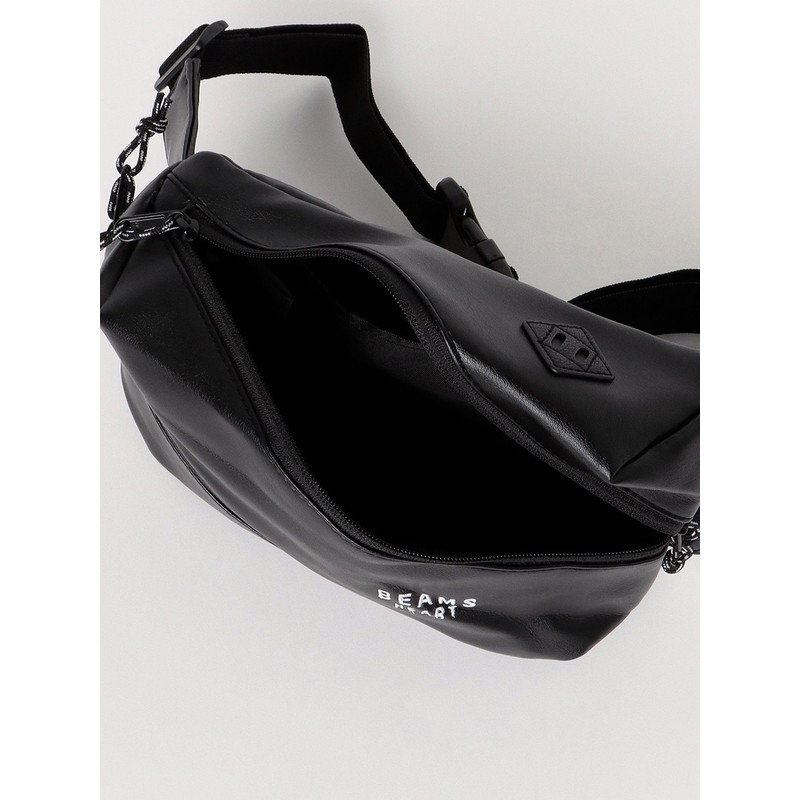Beams Heart Men's Campus Bag Twist Zip Mini Pouch, Black2