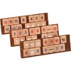 Philos 3612 Domino Game Rummy Book Form, Light Brown