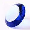 Blue Crystal Glass Diamond Shaped Decoration 60mm Jewel Paperweight,Gift Decoration