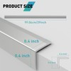 FCSOTSPS 10Pack Tile Edge Trim,39''x0.4'' Peel and Stick Aluminum Backsplash
