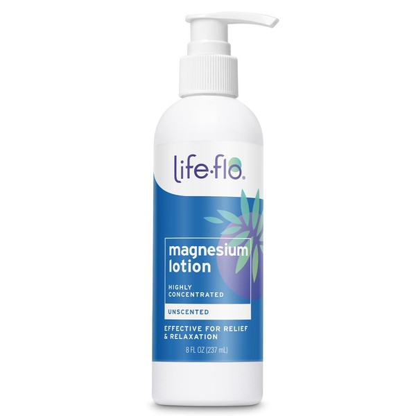 LIFE-FLO Life-flo Magnesium Lotion, Unscented Body Lotion, Relief and Relaxation