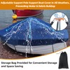 Tuszom Adjustable 2 Pack Boat Cover Support Pole with Straps,