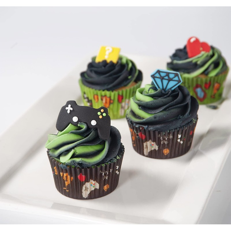 Anniversary House Pack of 75 Gaming Party Cupcake Baking Cases