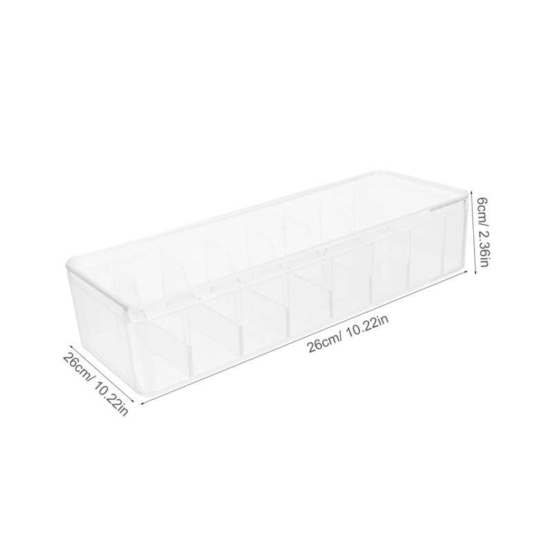 IWOWHERO 1 Set Transparent Cable Organizer Box with Lid Set